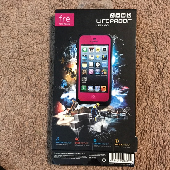Pink LifeProof case for iPhone 5 - Picture 3 of 3